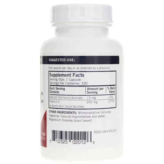 Vitamin C 250 Mg Capsules, KRK